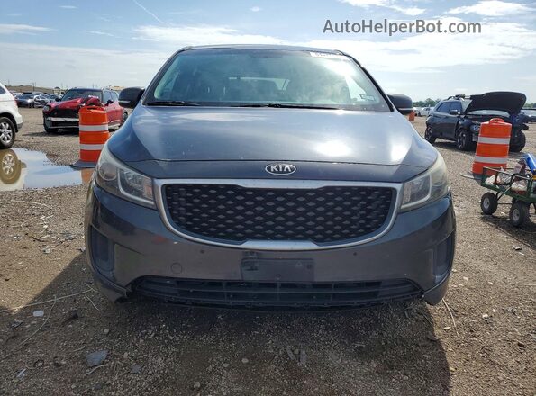 KNDMB5C17G6216352 2016 KIA SEDONA Gray Vista frontal