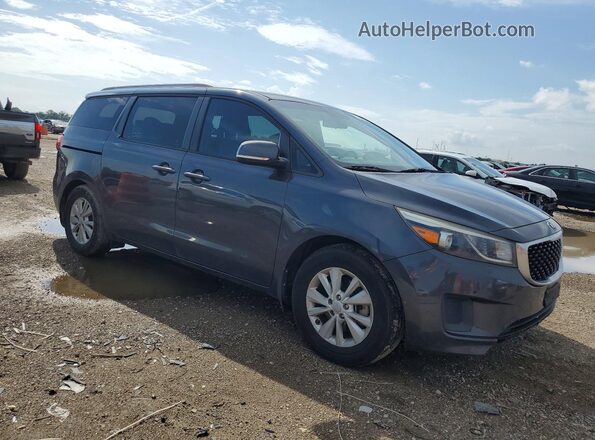 KNDMB5C17G6216352 2016 KIA SEDONA Gray Delantero derecho