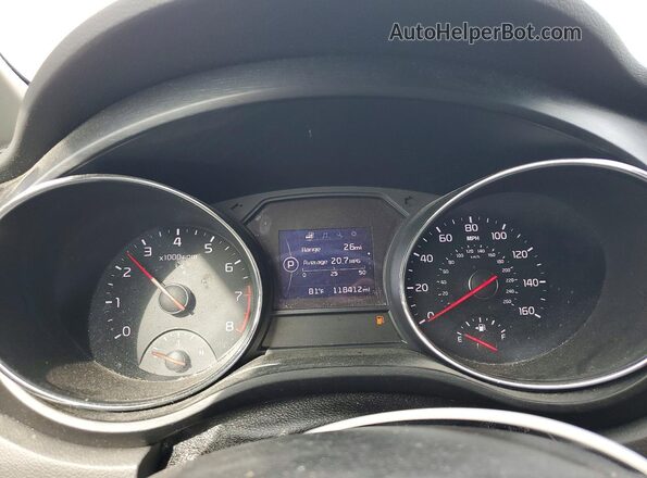 KNDMB5C17G6216352 2016 KIA SEDONA Gray Vista del cuadro de instrumentos
