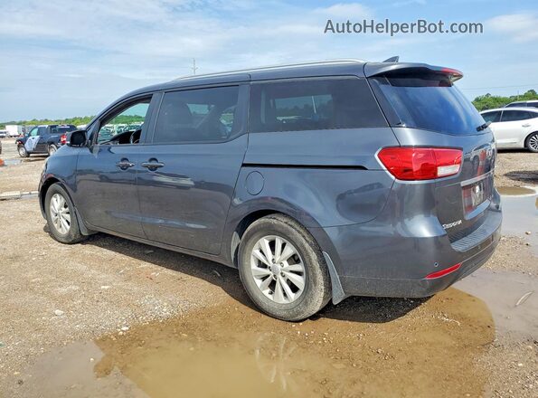 KNDMB5C17G6216352 2016 KIA SEDONA Gray Trasero izquierdo