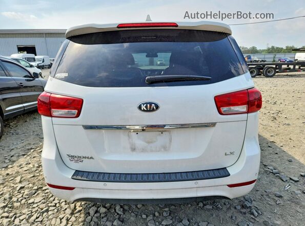 KNDMB5C17H6239230 2017 KIA SEDONA White უკანა ხედი