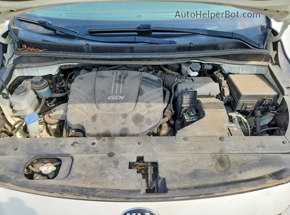 KNDMB5C17H6239230 2017 KIA SEDONA White ძრავის განყოფილების ხედი