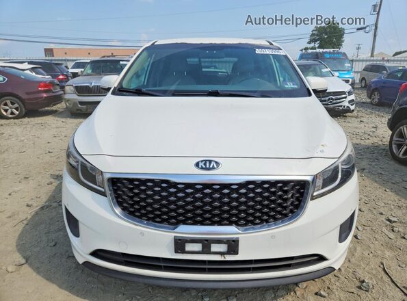 KNDMB5C17H6239230 2017 KIA SEDONA White წინა ხედი