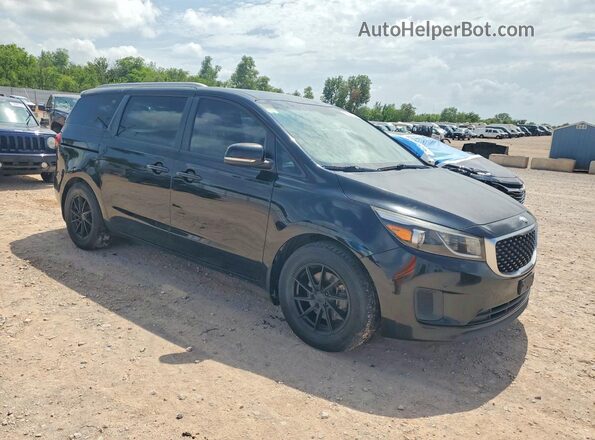 KNDMB5C17J6378621 2018 KIA SEDONA Black Przód prawy