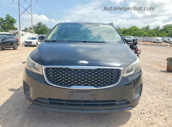 KNDMB5C17J6378621 2018 KIA SEDONA Black Widok z przodu