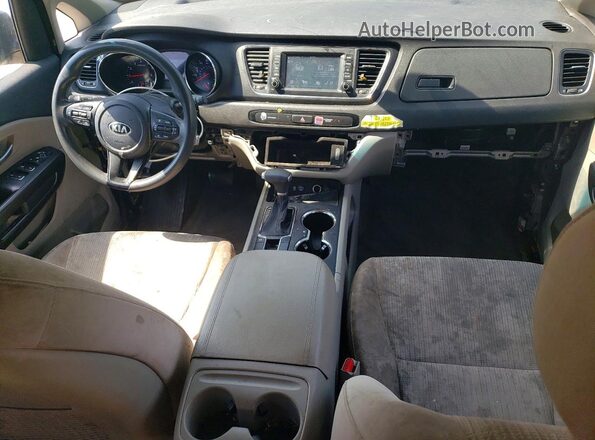 KNDMB5C17K6570140 2019 KIA SEDONA Charcoal წინა პანელის ხედი