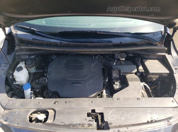 KNDMB5C17K6570140 2019 KIA SEDONA Charcoal ძრავის განყოფილების ხედი