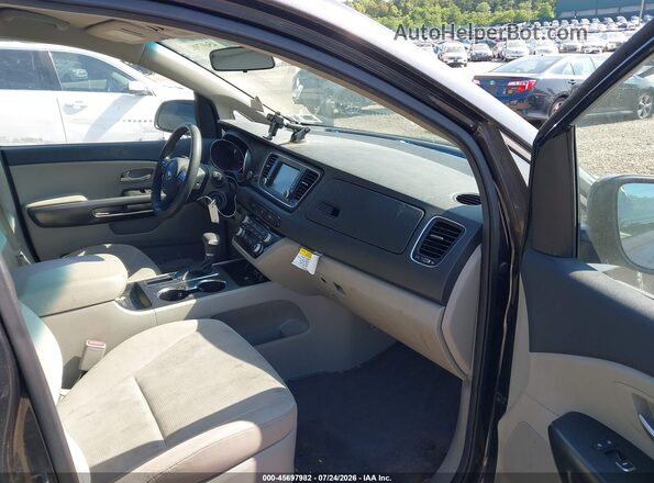 KNDMB5C17L6600707 2020 KIA SEDONA Gray Widok wnętrza z przodu