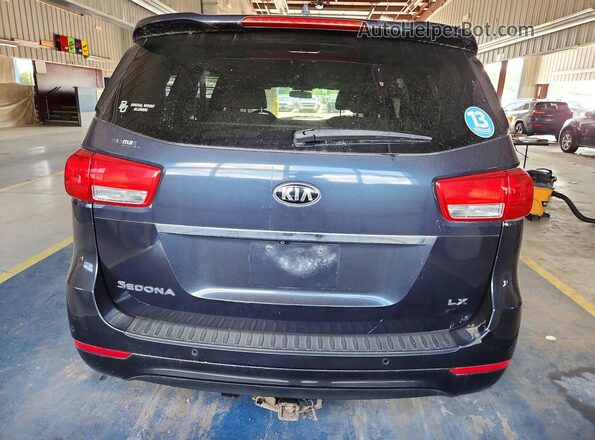 KNDMB5C18G6134453 2016 KIA SEDONA Синий Вид сзади