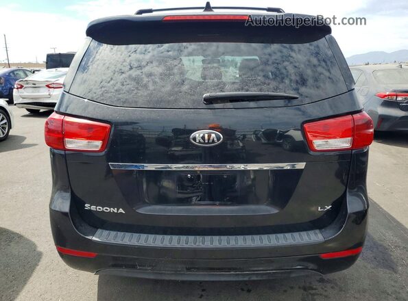 KNDMB5C18G6182258 2016 KIA SEDONA Black Rear view