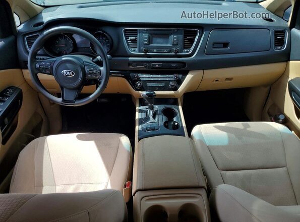 KNDMB5C18G6182258 2016 KIA SEDONA Black Dashboard view