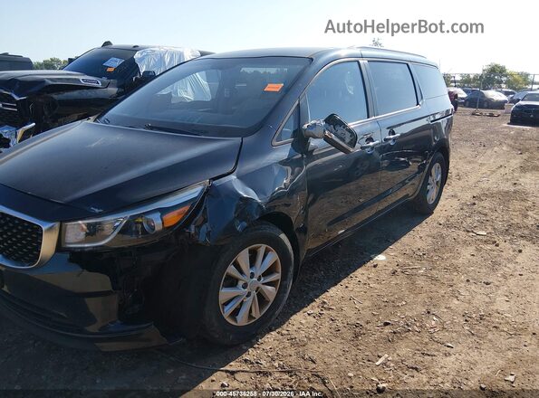 KNDMB5C18G6201777 2016 KIA SEDONA Black Front left