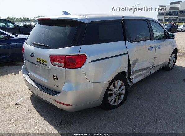 KNDMB5C18H6241973 2017 KIA SEDONA Silver უკანა მარჯვენა