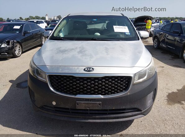 KNDMB5C18H6241973 2017 KIA SEDONA Silver ხელსაწყოთა პანელის ხედი