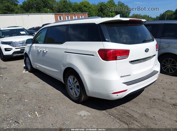KNDMB5C18H6313447 2017 KIA SEDONA White Trasero izquierdo