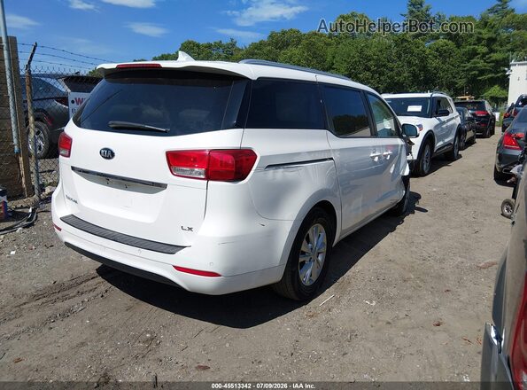 KNDMB5C18H6313447 2017 KIA SEDONA White Trasero derecho