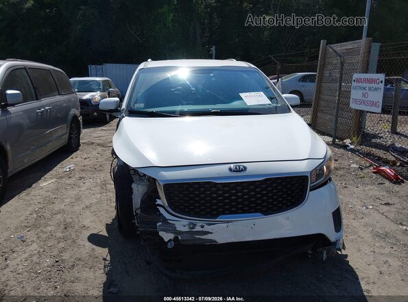 KNDMB5C18H6313447 2017 KIA SEDONA White Vista del cuadro de instrumentos