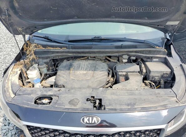 KNDMB5C18J6379129 2018 KIA SEDONA Black ძრავის განყოფილების ხედი