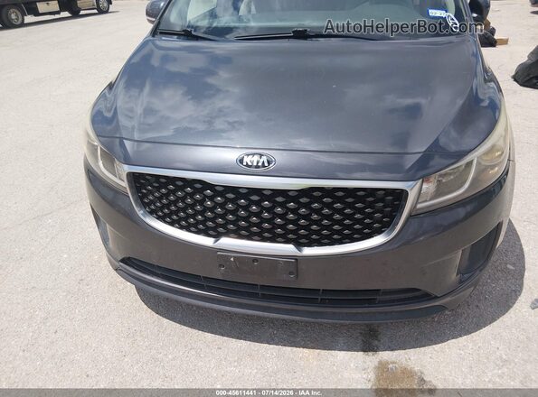 KNDMB5C19G6086008 2016 KIA SEDONA Blue Դիմացի տեսք