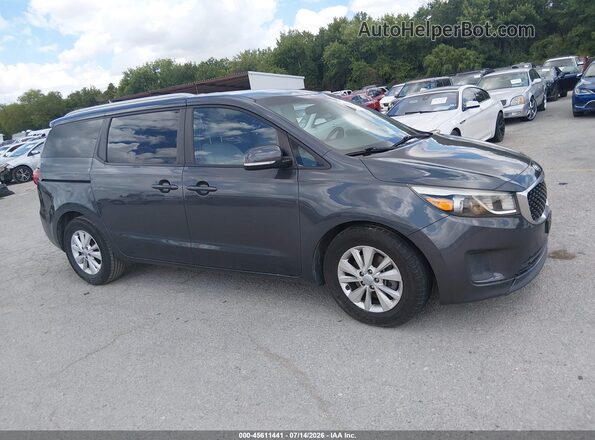 KNDMB5C19G6086008 2016 KIA SEDONA Blue Սալոնի հետևի տեսք
