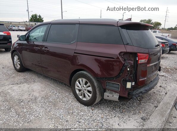 KNDMB5C19J6379978 2018 KIA SEDONA Maroon Rear left