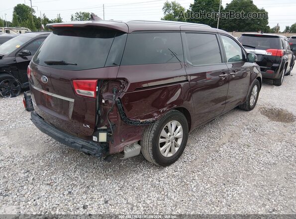 KNDMB5C19J6379978 2018 KIA SEDONA Maroon Rear right