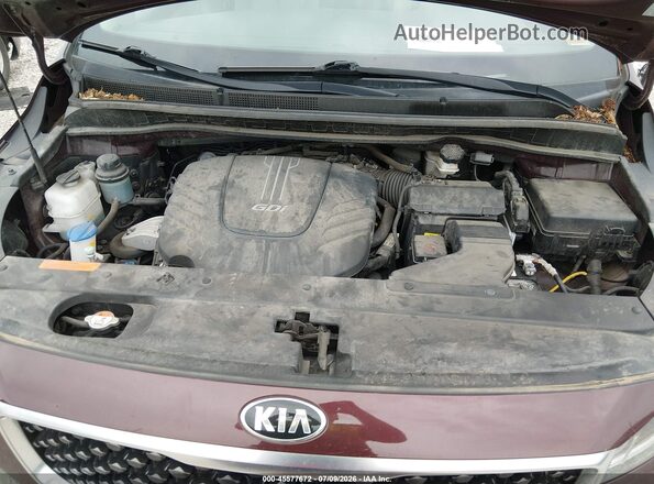 KNDMB5C19J6379978 2018 KIA SEDONA Maroon Engine compartment view