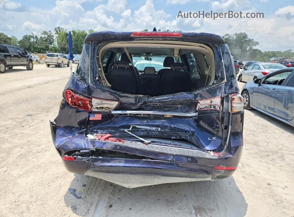 KNDMB5C19J6385988 2018 KIA SEDONA Blue Вид ззаду