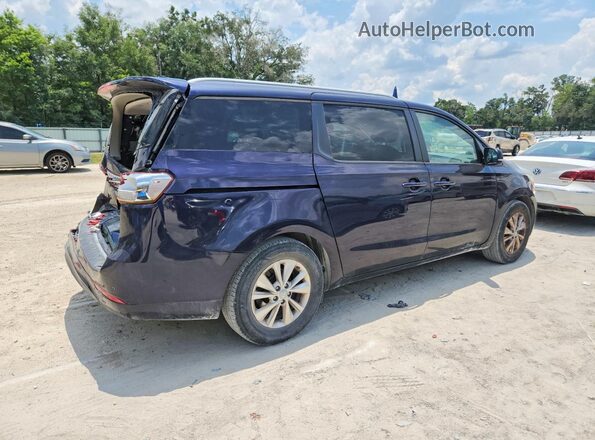 KNDMB5C19J6385988 2018 KIA SEDONA Blue Задня права чверть