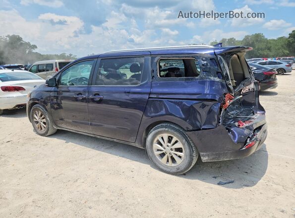 KNDMB5C19J6385988 2018 KIA SEDONA Blue Задня ліва чверть