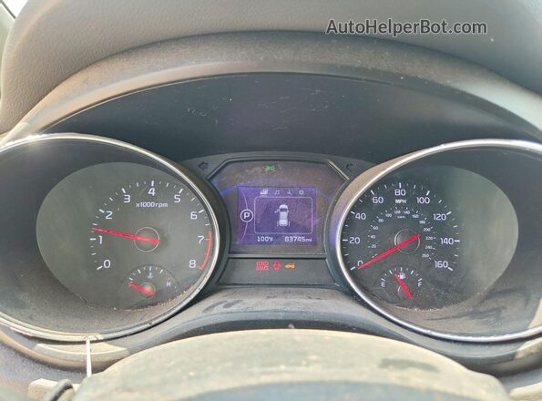 KNDMB5C19J6385988 2018 KIA SEDONA Blue Вид щитка приладів