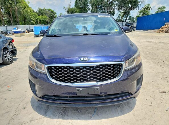 KNDMB5C19J6385988 2018 KIA SEDONA Blue Вид спереду