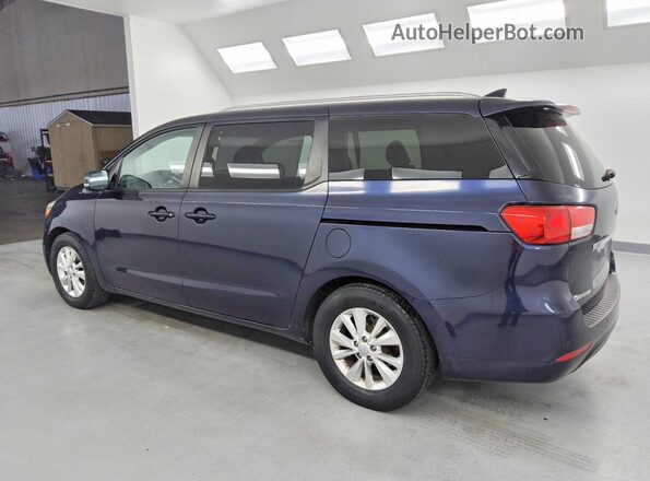 KNDMB5C19J6400635 2018 KIA SEDONA Blue Rear left
