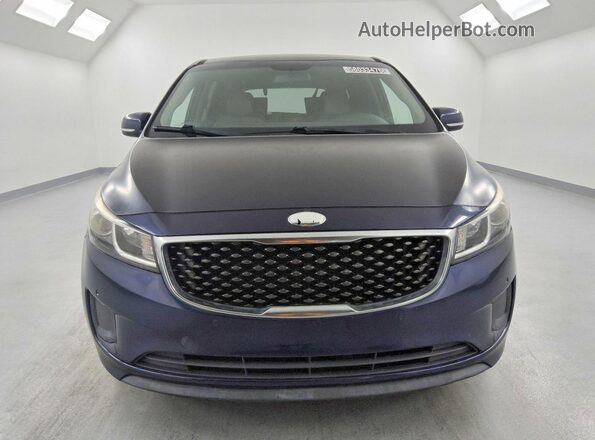 KNDMB5C19J6400635 2018 KIA SEDONA Blue Front view