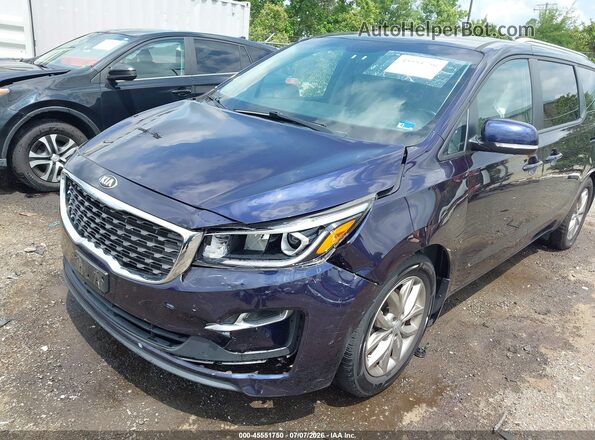 KNDMB5C19K6540315 2019 KIA SEDONA Navy Դիմացի տեսք