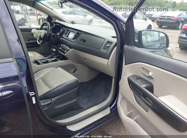 KNDMB5C19K6540315 2019 KIA SEDONA Navy Սալոնի դիմացի տեսք