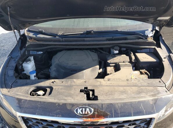 KNDMB5C19L6593470 2020 KIA SEDONA Black Vista del compartimento del motor