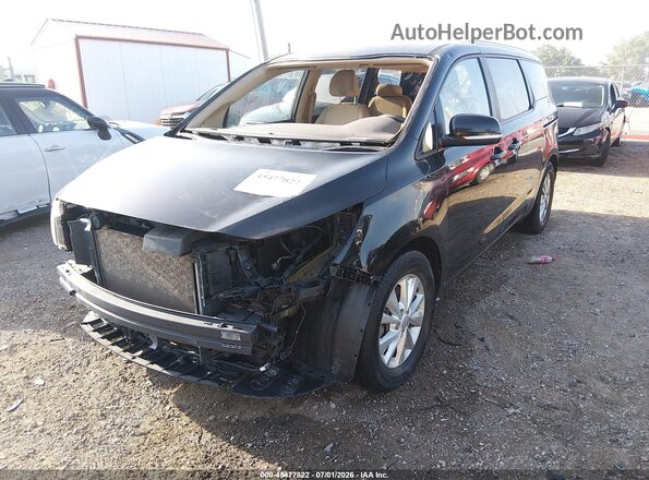 KNDMB5C1XG6084932 2016 KIA SEDONA Black წინა მარცხენა ხედი სამი მეოთხედიდან