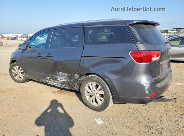 KNDMB5C1XG6090519 2016 KIA SEDONA Gray Tył lewy