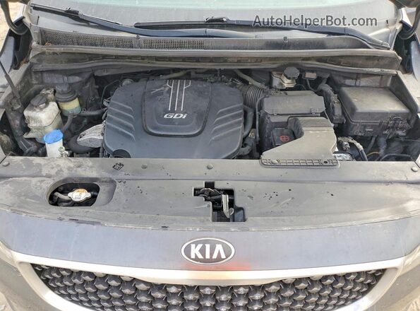 KNDMB5C1XG6090519 2016 KIA SEDONA Gray Widok komory silnika