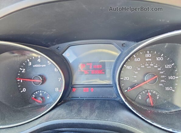 KNDMB5C1XG6090519 2016 KIA SEDONA Gray Widok zestawu wskaźników