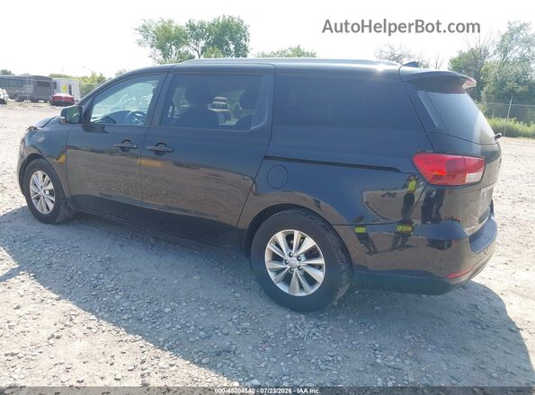 KNDMB5C1XG6163534 2016 KIA SEDONA Black Trasero izquierdo