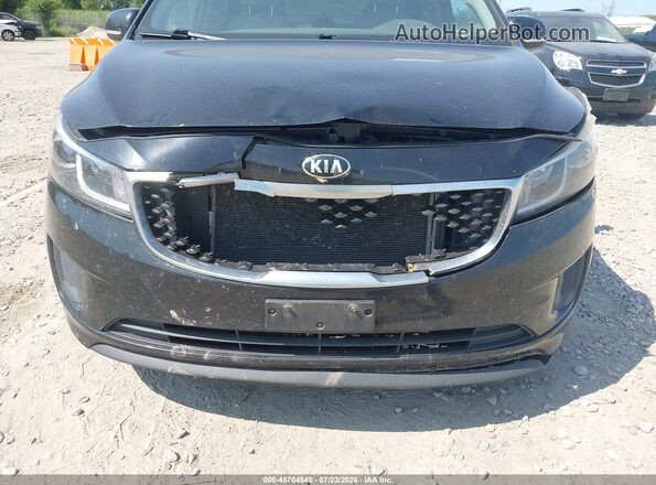 KNDMB5C1XG6163534 2016 KIA SEDONA Black Vista frontal