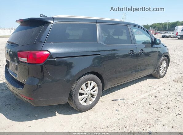KNDMB5C1XG6163534 2016 KIA SEDONA Black Trasero derecho