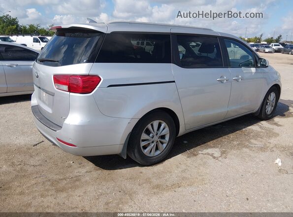 KNDMB5C1XG6196047 2016 KIA SEDONA Silver Rear right