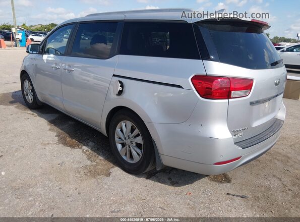 KNDMB5C1XG6196047 2016 KIA SEDONA Silver Rear left