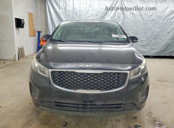 KNDMB5C1XH6217786 2017 KIA SEDONA Black წინა ხედი