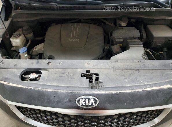 KNDMB5C1XH6217786 2017 KIA SEDONA Black ძრავის განყოფილების ხედი