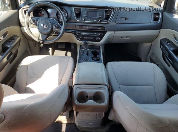 KNDMB5C1XH6217786 2017 KIA SEDONA Black წინა პანელის ხედი