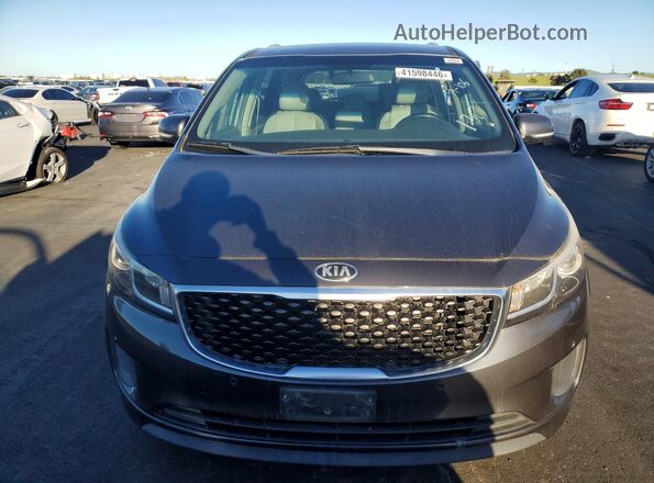 KNDMB5C1XH6244163 2017 KIA SEDONA Серый Вид спереди